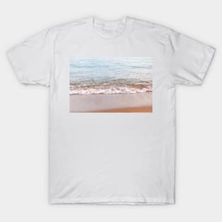 Relaxing Waves and Sandy Beach in Summer T-Shirt